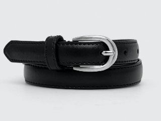 Answear Lab curea de piele femei, culoarea negru
