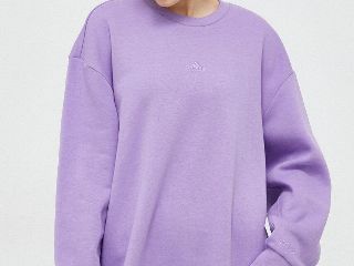 adidas bluza femei, culoarea violet, neted