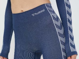 Hummel pantaloni scurti de antrenament Blaze cu imprimeu, high waist