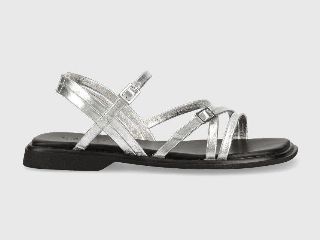 Vagabond Shoemakers sandale de piele Izzy femei, culoarea argintiu, 5513.183.79
