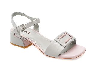 Sandale GRYXX gri, 49103L, din piele naturala