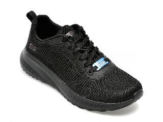 Pantofi sport SKECHERS negri, BOBS SQUAD CHAOS, din material textil
