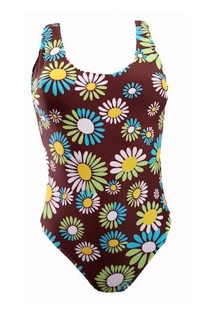 Costum de baie dama intreg, cu imprimeu floral, model Margareta01