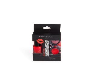 Kit Perfect Match gloss, lac de unghii si fard 30750, Nr 02, Passion Red, Magic Studio