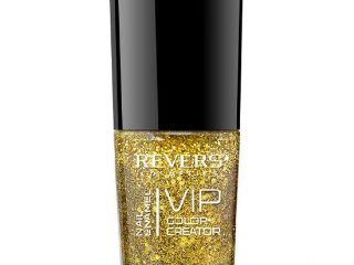 Lac de unghii Vip, 3D, Revers, sclipici auriu, 12ml, Nr 251