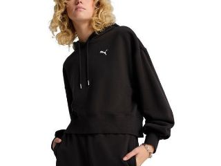 Hanorac femei Puma Wardrobe Ess Relaxed Cropped Hoodie Tr 62974601, S, Negru