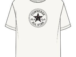 Tricou femei Converse Chuck Patch Overlay Tee 10028412-A02, L, Alb